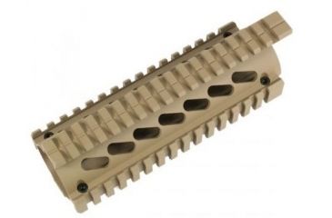 Image of GUNTEC USA Two Piece Quad Rail w/Bridge Rail,Cerakote Flat Dark Earth GTQUAD16-JT-E