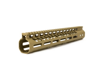 Image of Guntec USA Ultra Lightweight Thin M-Lok Free Floating Handguard w/Monolithic Top Rail, 12in, Cerakote Flat Dark Earth, GT-12MLK-FDE