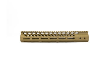 Image of Guntec USA Ultra Lightweight Thin M-Lok Free Floating Handguard w/Monolithic Top Rail, 12in, Cerakote Flat Dark Earth, GT-12MLK-FDE