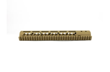 Image of Guntec USA Ultra Lightweight Thin M-Lok Free Floating Handguard w/Monolithic Top Rail, 12in, Cerakote Flat Dark Earth, GT-12MLK-FDE