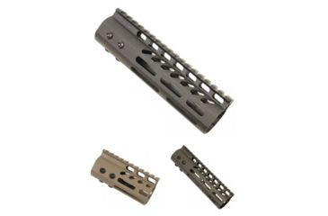 Image of GUNTEC USA Ultra Lightweight Thin M-Lok Free Floating Handguard w/Monolithic Top Rail, Black, Flat Dark Earth, OD Green