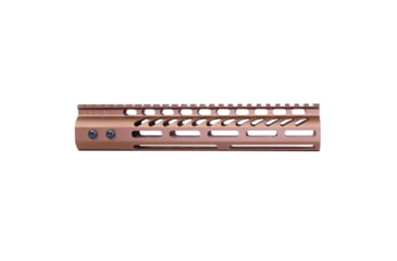 Image of Guntec USA Ultra Lightweight Thin M-LOK System Free Floating Handguard w/Monolithic Top Rail, 10in, Bronze, GT-10MLK-BRZ