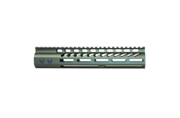 Image of Guntec USA Ultra Lightweight Thin M-LOK System Free Floating Handguard w/Monolithic Top Rail, 10in, Green, GT-10MLK-GREEN