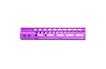 Image of Guntec USA Ultra Lightweight Thin M-LOK System Free Floating Handguard w/Monolithic Top Rail, 10in, Purple, GT-10MLK-PURPLE