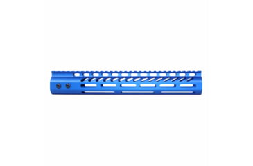 Image of Guntec USA Ultra Lightweight Thin M-LOK System Free Floating Handguard w/Monolithic Top Rail, 12in, Blue, GT-12MLK-BLUE