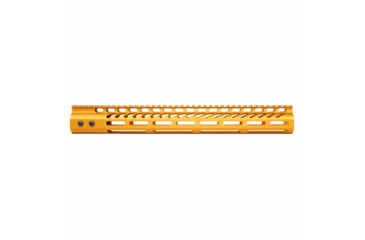 Image of Guntec USA Ultra Lightweight Thin M-LOK System Free Floating Handguard w/Monolithic Top Rail, 15in, Orange, GT-15MLK-ORANGE