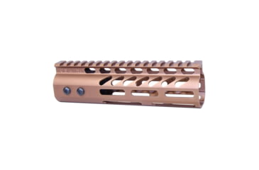 Image of Guntec USA Ultra Lightweight Thin M-LOK System Free Floating Handguard w/Monolithic Top Rail, 7in, Bronze, GT-7MLK-BRZ