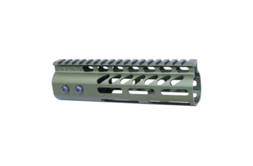 Image of Guntec USA Ultra Lightweight Thin M-LOK System Free Floating Handguard w/Monolithic Top Rail, 7in, Green, GT-7MLK-GREEN