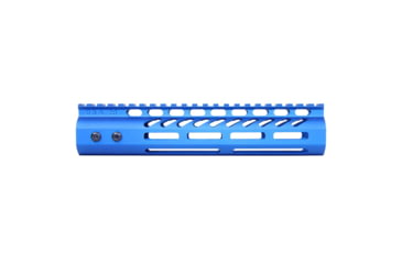Image of Guntec USA Ultra Lightweight Thin M-LOK System Free Floating Handguard w/Monolithic Top Rail, 9in, Blue, GT-9MLK-BLUE