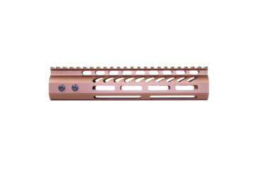 Image of Guntec USA Ultra Lightweight Thin M-LOK System Free Floating Handguard w/Monolithic Top Rail, 9in, Bronze, GT-9MLK-BRZ