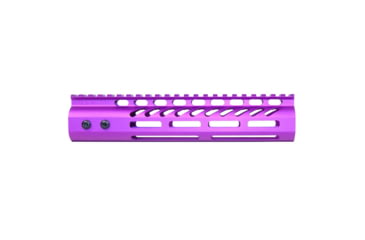 Image of Guntec USA Ultra Lightweight Thin M-LOK System Free Floating Handguard w/Monolithic Top Rail, 9in, Purple, GT-9MLK-PURPLE