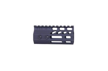 Image of Guntec USA Ultra Slimline Free Floating Handguard, Octagonal, Monolithic Top Rail, 5-Sided M-LOK, 4 inch, Black GT-4MLKO