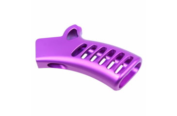 Image of Guntec USA Ultralight Series Skeletonized Aluminum Featureless Grip, Anodized Purple, ULS-FG-PURPLE