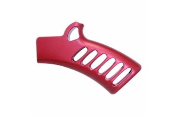 Image of Guntec USA Ultralight Series Skeletonized Aluminum Featureless Grip, Anodized Red, ULS-FG-RED