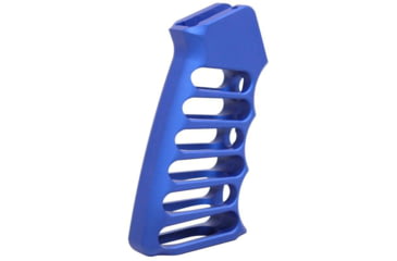 Image of Guntec USA Ultralight Series Skeletonized Aluminum Pistol Grip, Anodized Blue, ULS-PG-BLUE