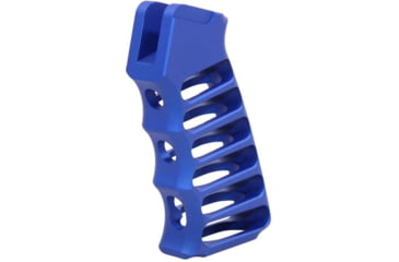 Image of Guntec USA Ultralight Series Skeletonized Aluminum Pistol Grip, Anodized Blue, ULS-PG-BLUE