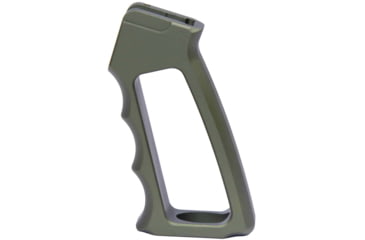 Image of Guntec USA Ultralight Series Skeletonized Aluminum Pistol Grip, Gen 2, Anodized Green, ULS-PG-G2-GREEN