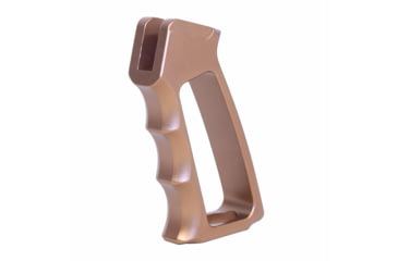 Image of Guntec USA Ultralight Skeletonized Aluminum Pistol Grip, Gen 2, Anodized Bronze, ULS-PG-G2-BRZ