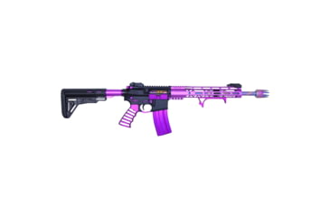 Image of Guntec USA Ultralight Skeletonized Angled Grip For M-LOK, Anodized Clear, MLK-AG-CLEAR