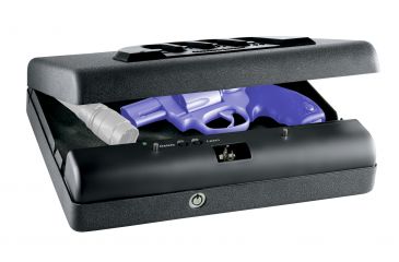 Image of GunVault Microvault Bio Portable Biometric Pistol Safe, Waterproof w/ Fingerprint MVB500 