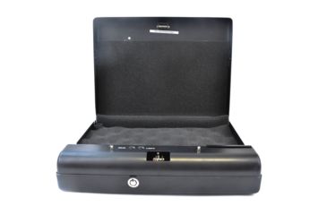 Image of GunVault Microvault Portable Pistol Safe, Keypad Entry, 1x9V Battery, Black, MV500-STD