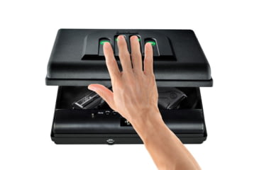 Image of Gunvault MV55019 MicroVault 550 Gun Safe, Illuminated Keypad, Manual Key, MV550-19