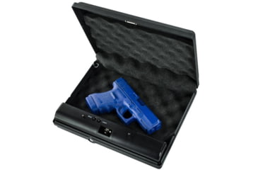 Image of Gunvault MV55019 MicroVault 550 Gun Safe, Illuminated Keypad, Manual Key, MV550-19