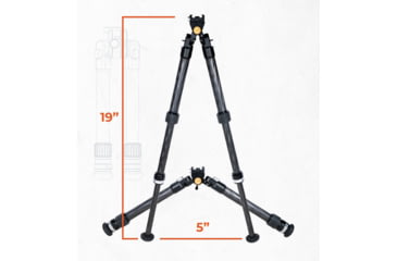 Image of Gunwerks Elevate Ti Carbon Fiber Bipod