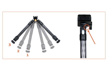 Image of Gunwerks Elevate Ti Carbon Fiber Bipod