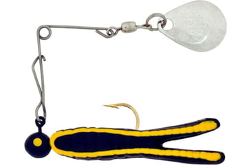 Image of H&amp;H Lure Company Cajun King Spin, Black/Yellow Stripe, Nickel Blade, 1/4oz, CKS-17N