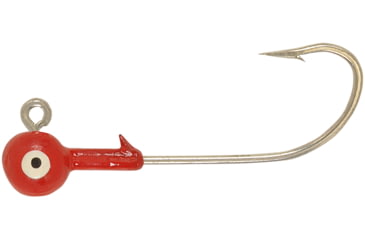 Image of H&amp;H Lure Company Cocahoe Round SW Jighead, 1/8 oz, 1/0 Hook, Red 10/Pack, C1810-01
