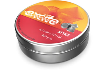 Image of H&amp;N Sport Excite Spike .177 Caliber 8.64 Grain Air Rifle Pellets, 400 Rounds, Silver, Small, 92144500004