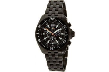 Image of H3 Tactical H3.15025 Green Shadow 1 Mens Watch - Black Dial, Black Metal Band, Date 
