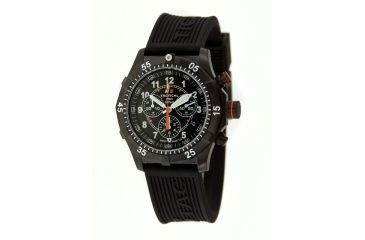 Image of H3 Tactical H3.322231.11 Commander Mens Watch - Black Dial, Black Rubber Band, Timer
