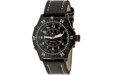 Image of H3 Tactical H3.302271.11 Commander Mens Watch - Black Dial, Black Case, Black Leather Band - Quartz