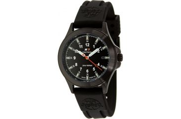 Image of H3 Tactical H3.702231.09 Trooper Mens Watch - Black Rubber Band, Black Bracelet