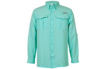 Image of Habit Belcoast River Guide Long Sleeve Fishing Shirt - Mens, Aruba Blue, Medium, TS1348-221-M
