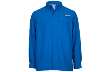 Image of Habit Belcoast River Guide Long Sleeve Fishing Shirt - Mens, Marlin Blue, 4XL, TS1348-309-4X