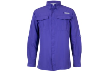 Image of Habit Belcoast River Guide Long Sleeve Fishing Shirt - Mens, Spectrum Blue, Large, TS1348-702-L
