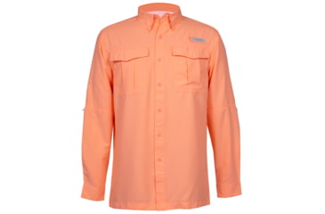 Image of Habit Belcoast River Guide Long Sleeve Fishing Shirt - Mens, Spiked Peach, Small, TS1348-944-S