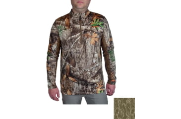 Image of Habit Buck Hills Base Layer Mock - Mens, Mossy Oak Bottomland, Extra Large, BL10021-014-XL