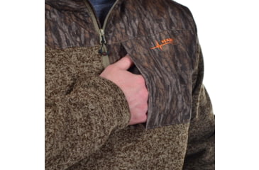 Image of Habit Crater Valley 1/4 Zip Sweater - Mens, Fleece, Mossy Oak New Bottomland, Medium, FJ10083-M-8-6-M-3H7