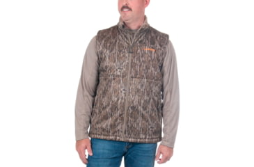Image of Habit Early Dawn Sherpa Shell Vest - Men's, Mossy Oak New Bottomland, Medium, 1409512