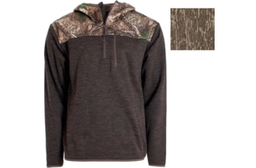 Image of Habit Mens 1/4 Zip Hooded Fleece Pullover