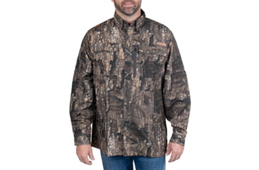 Image of Habit Hatcher Pass Camo Guide Long Sleeve Shirt - Mens, Realtree Timber, Medium, TS1477-0B8-M