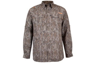 Image of Habit Hatcher Pass Camo Guide Shirt - Mens, Long Sleave, Mossy Oak New Bottomland, Extra Large, TS10409-M-8-6-XL-014