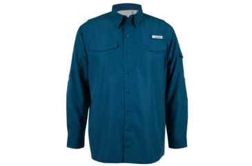 Image of Habit Long Sleeve River Shirt - Mens, Blue Coral, Extra Large, TS1373-5A6-XL