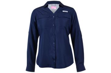 Image of Habit Long Sleeve River Shirt - Womens, Peacoat, Medium, TS1465-990-WM
