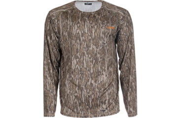 Image of Habit Men's Siesta Cape Long Sleeve Perf Tee - Men's, Large, Mossy Oak New Bottomland, 1409633