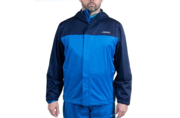 Image of Habit Roaring Springs Packable Rain Jacket - Mens, 2-Tone Peacoat-Marlin blue, Extra Large, RS10007-1E4-XL